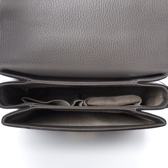 Gucci  Dollar Calfskin Interlocking G Top Handle Shoulder Bag Loess - Picture 8 of 16